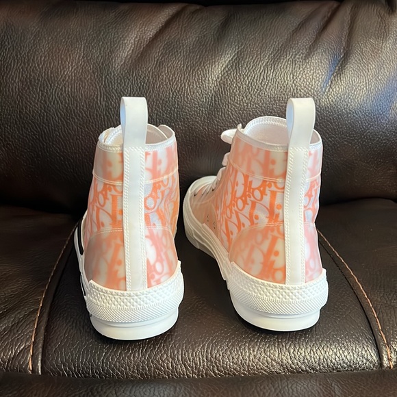 Dior men’s limited edition oblique logo monogram B23 high top sneakers NEW - Picture 8 of 12